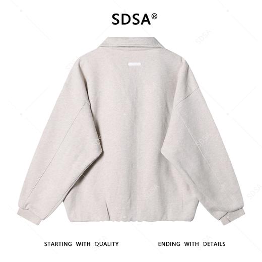 33779SDSA男士秋冬新款痞帅男装复古撞色翻领假两件卫衣百搭宽松上衣 商品图5