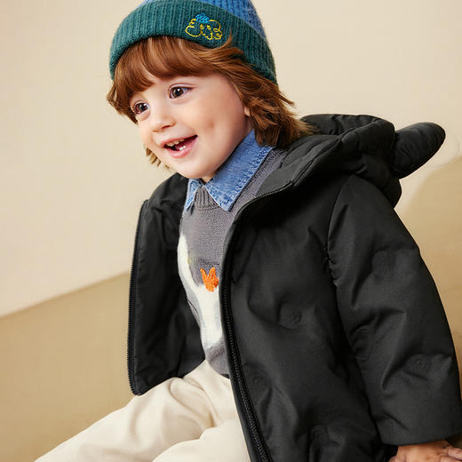 迷你巴拉男女童羽绒服可爱连帽轻薄儿童宝宝外套2025冬新品 商品图4