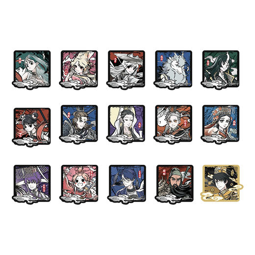 《非人哉官方店》神仙同游系列镜面亚克力徽章盲盒动漫周边吧唧胸针 商品图4