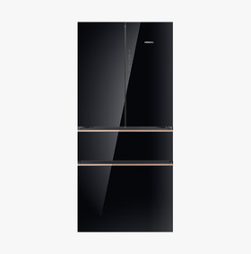 西门子 冰箱 KF88HVA50C 534升 多门 零嵌嵌入式 风冷 变频 一级能效 钢化玻璃面板 电脑控温 独嵌两用 双循环 底部散热 玫瑰金