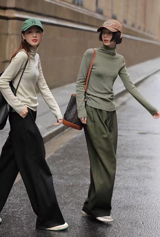 ACME新色绝美特定雪松绿460克磨毛直筒阔腿裤 商品图5