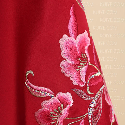 【福天华】高级寿衣女罩衣“花香藤蔓”百年工艺传统寿服 商品图4