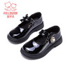 富罗迷女童皮鞋春秋季时尚透气小女孩公主鞋校园演出礼服鞋 黑色 32 商品缩略图0
