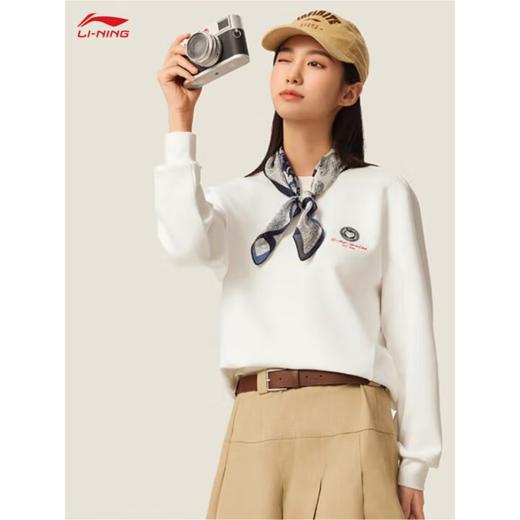 李宁女子2025秋季吸汗运动上衣健身卫衣AWDV536-1 商品图0