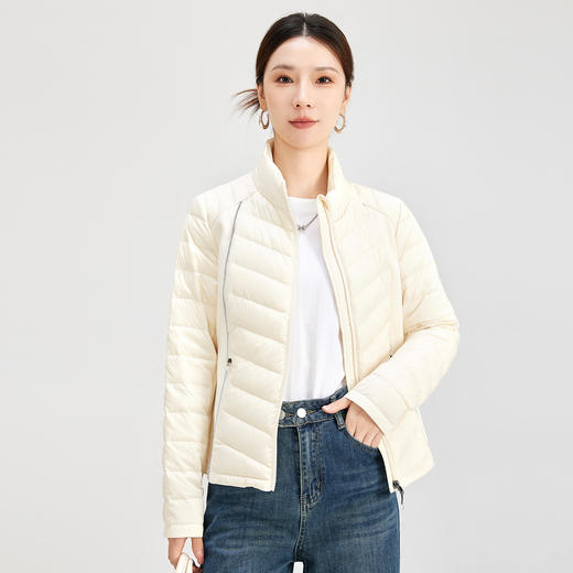 SM 8522白鸭绒超轻薄羽绒服轻便修身保暖短款外套 商品图2