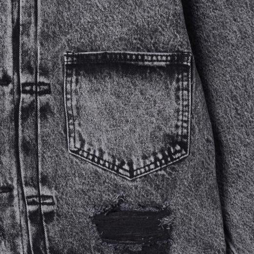 25209SDSA男士秋冬新款痞帅男装美式做旧磨破翻领纽扣夹克百搭宽松外套 商品图3