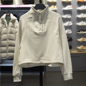 李宁女子2025运动套头无帽卫衣AWDV432-1