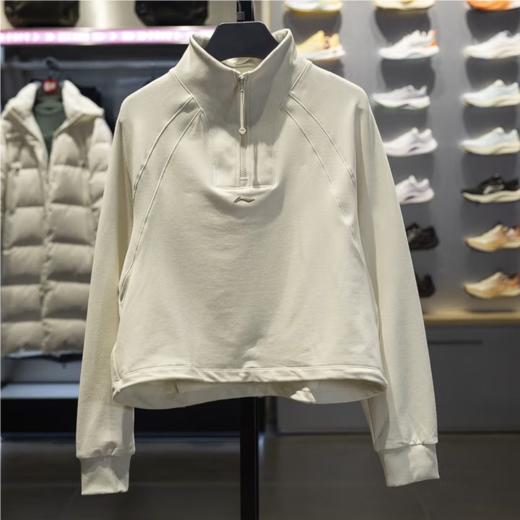 李宁女子2025运动套头无帽卫衣AWDV432-1 商品图0