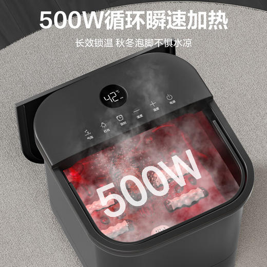 海尔（Haier）泡脚桶家用足浴盆泡脚盆加热全自动按摩洗脚盆电动恒温加热加高加厚高深桶洗脚桶 脚动按摩款HQY-J352B气泡冲浪+脚动按摩款HQY-J352B Pro 商品图3