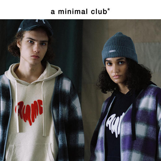 a minimal club撞色毛巾绣爱心连帽针织毛衣美式校园休闲AM59SW13 商品图2