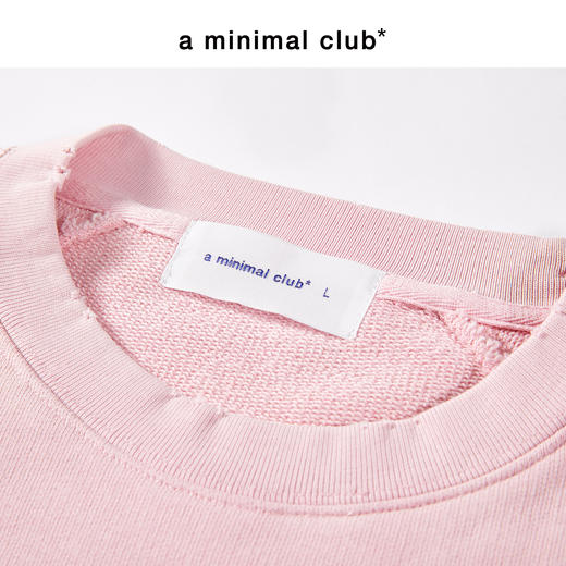 a minimal club做旧水洗450克重毛圈印花卫衣圆领100%棉AM59ST19 商品图2