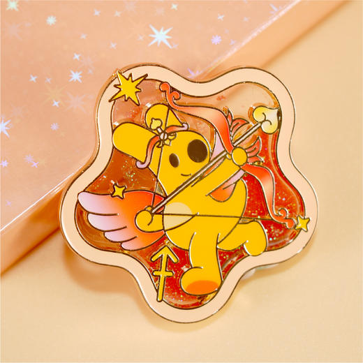 团团星座系列流沙冰箱贴 商品图1