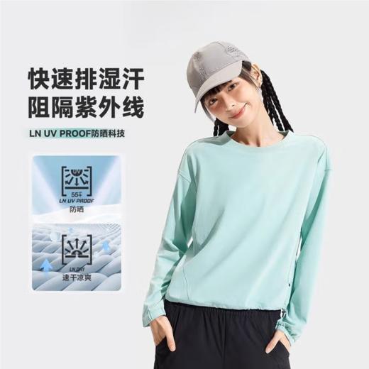 李宁女子2025秋季速干防晒运动上衣健身卫衣ATLV282-2 商品图1