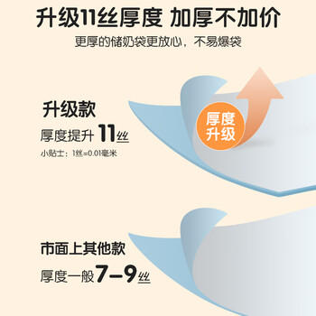 安可新储奶袋30片一次性母乳袋保鲜存奶袋大容量集奶器进出口分离200ml 商品图4