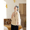 牧衣游原创 羊羔绒机绣马夹女冬季新款细腻柔软文艺保暖开衫 小筑 商品缩略图1