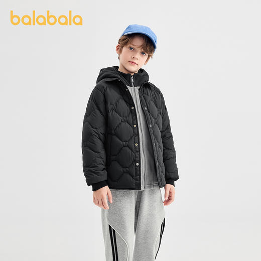 【商场同款】巴拉巴拉童装儿童轻薄羽绒服男女童2025冬衬衫式外套 商品图2