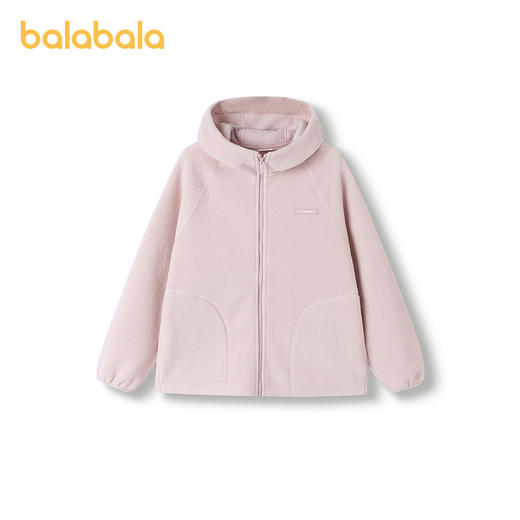 【商场同款】巴拉巴拉儿童外套女童男童上衣新款2025冬摇粒绒保暖 商品图4