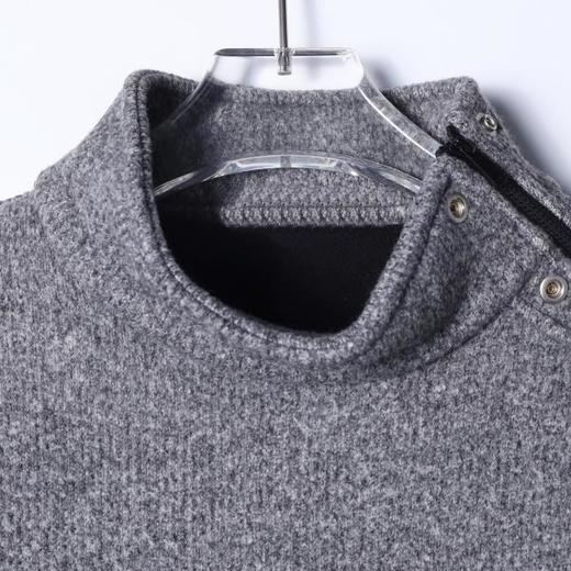 52028SDSA秋冬新款痞帅男装领口鸡眼拉链设计立领卫衣下摆松紧百搭休闲 商品图2