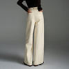 OLrain欧芮儿2025新款女秋季纯色松弛感阔腿裤直筒牛仔裤显瘦长裤 商品缩略图3