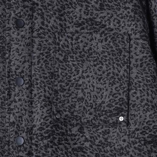 SDSA男士秋冬新款痞帅男装潮牌简约豹纹翻领棉服百搭宽松外套 商品图2