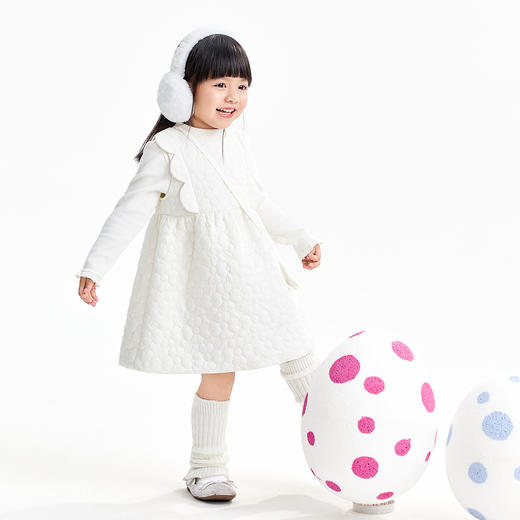 【实体店同款】女童无袖梭织连衣裙冬季新款安奈儿童装XG543042 商品图5