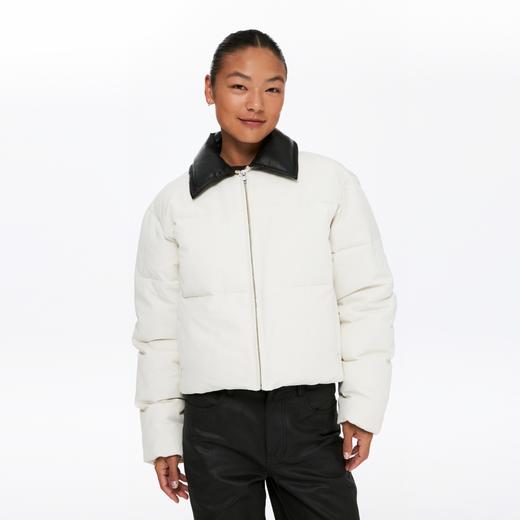 oneup3M新雪丽PU翻领短款棉服 商品图2