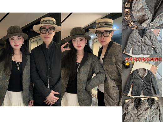 新中式双面穿加厚棉服西装（蕾姐实拍M参考波哥穿2XL） 商品图0