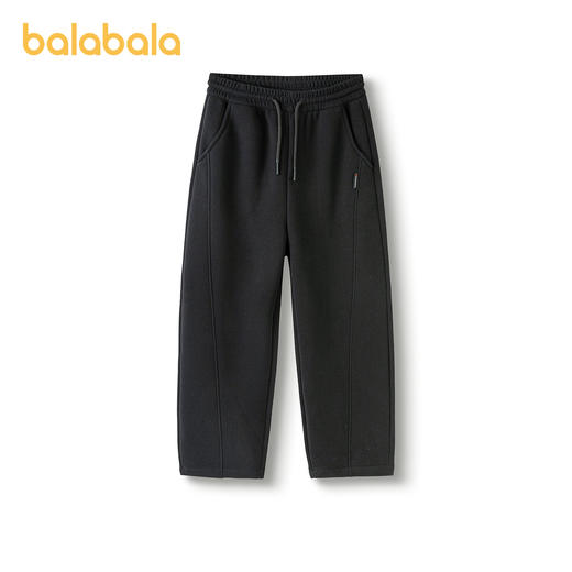 【商场同款】巴拉巴拉童装儿童裤子男童长裤2025冬新款加绒弯刀裤 商品图4