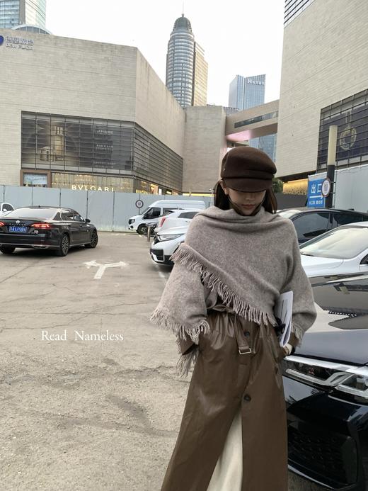 Read Nameless /防风时髦咖色长皮衣 2025/10/23 商品图5