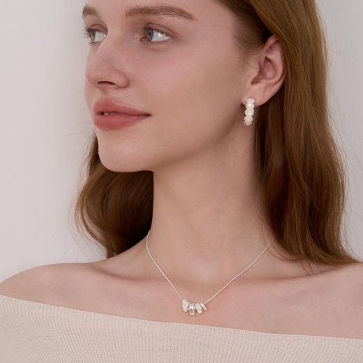 ARSIS｜流光系列 珠光星环项链 商品图2