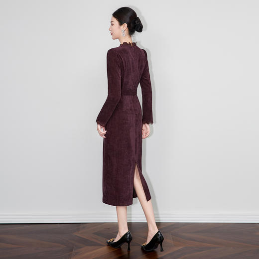 「高货wl」全新升级【铂金会员349/天猫469/差价120】(95201)洛诗琳轻奢小香风连衣裙2025秋冬法式气质收腰显瘦裙子女 商品图1