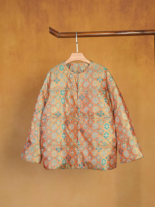 Z252501-T蜀锦罗鹅绒服。 商品图1