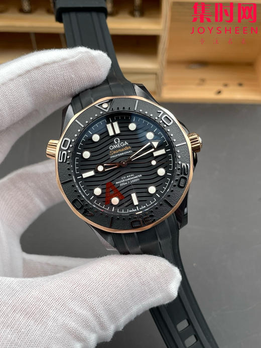 墨黑海马 桀骜登场 欧米茄新品VS海马300米系列 间玫金陶瓷海马 男士腕表 8806一体机 表径43.5mm 商品图1