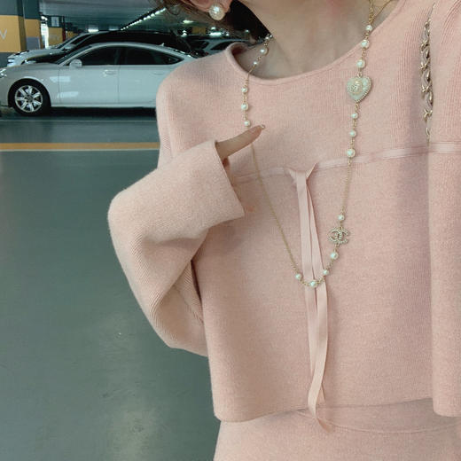 福利 金蘑菇菇 【上衣  】冷萃月光 娇俏内搭组 / 低饱和度清甜少女感内搭 小毛衣 商品图6