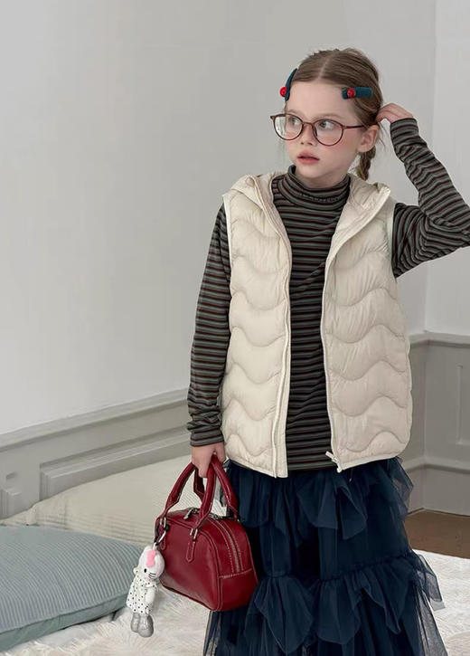 给宝贝们的~！90%白鸭绒零压泡芙连帽轻便羽绒服 商品图9