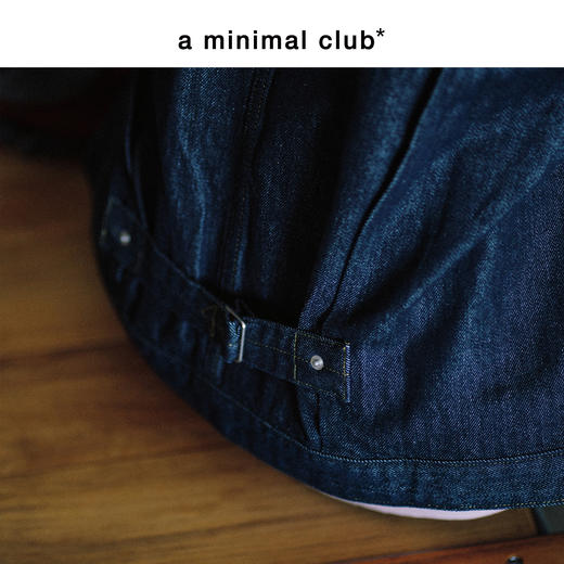 a minimal club复古重磅【原牛】撞色字母印花牛仔夹克街头AM59DC01 商品图3
