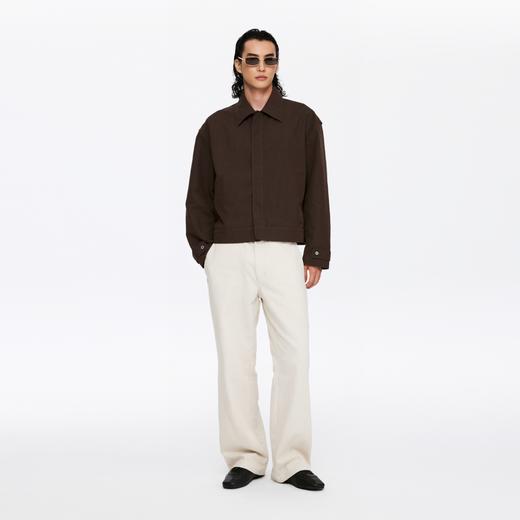 oneup亚麻合身直筒休闲裤（男女同款） 商品图4