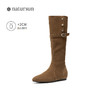 natursun美拉德尖头西部靴冬季新款女复古百搭时尚显瘦长筒靴N25537605 商品缩略图1