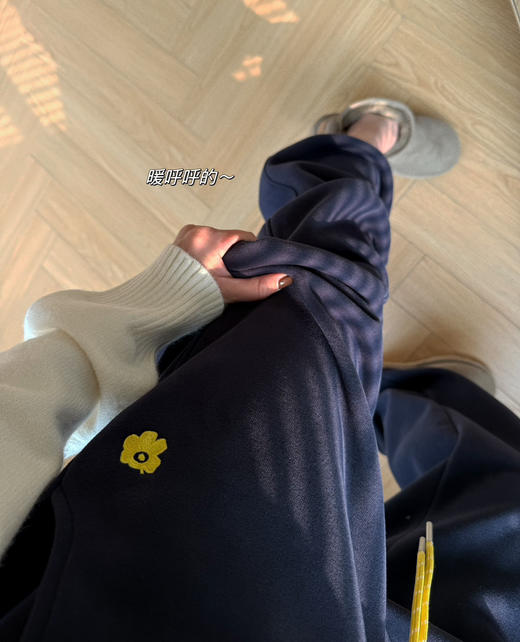 加绒加厚小花卫裤运动裤 商品图12