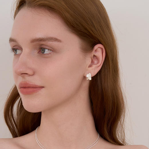 ARSIS｜流光系列 珠光星环耳钉 商品图2