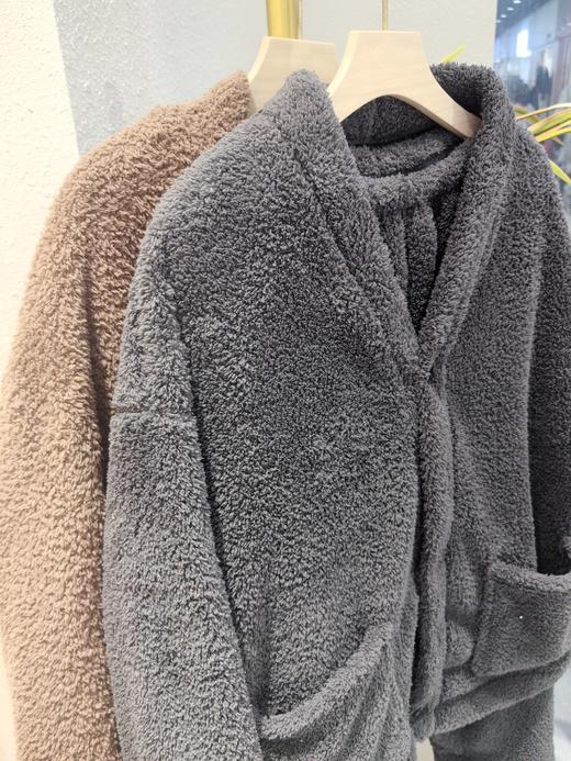 【YW】无忧购“清仓特价”男士半边绒纯色简约家居服保暖睡衣套装（截单后3-5天发货) 商品图2