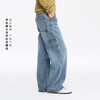 oneup浅蓝牛仔复古直筒画家裤 商品缩略图1