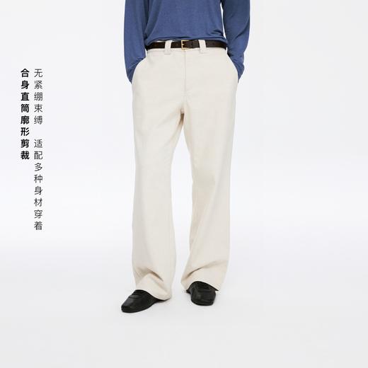 oneup亚麻合身直筒休闲裤（男女同款） 商品图0