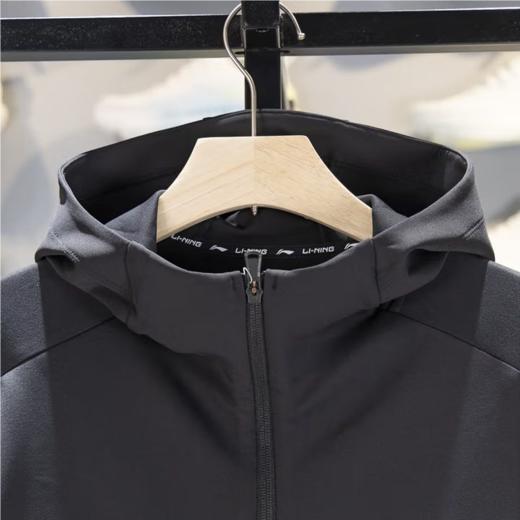 李宁男子2025秋季开衫连帽休闲夹克运动外套AWDVA71-3 商品图2