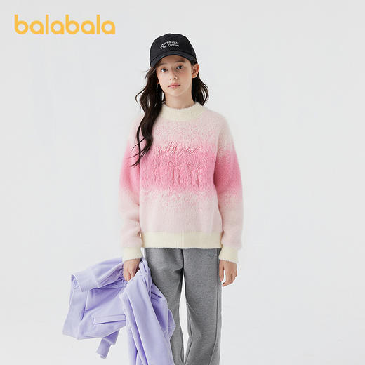 巴拉巴拉童装女童毛衣儿童2025冬新款毛衫套头针织衫 商品图2