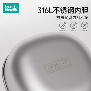 如山宝宝辅食碗婴儿专用喝汤碗儿童吃饭碗外出餐具316L不锈钢碗 商品图1