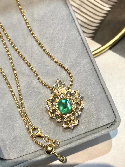 1.14ct刻面祖母绿吊坠 商品图3