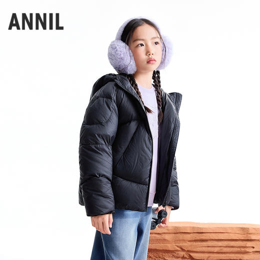 【实体店同款】女童短款羽绒服冬季新款安奈儿童装AG545376 商品图1