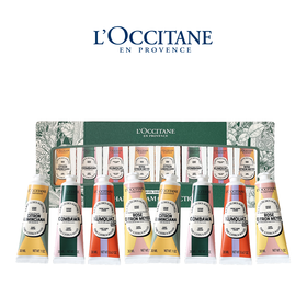 【香港直邮】欧舒丹限定护手霜八件套绿盒 （玫瑰野拧*2+甜扁桃香*2+乳木果金橘*2+乳木果绿叶*2） -MY*送礼袋