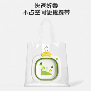 世纪宝贝（babyhood）婴儿洗脸盆 儿童新生儿洗屁股洗脚盆宝宝专用可折叠小盆 两个装 商品图1